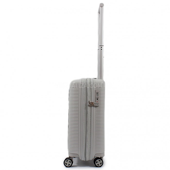 Чемодан ручная кладь S полипропилен серый 55х40х22+5/45л/3.1кг/Airtex, фото 4
