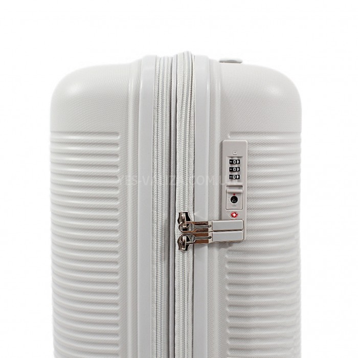 Валіза ручна поклажа S поліпропілен сіра 55х40х22+5/45л/3.1кг/Airtex, фото 8