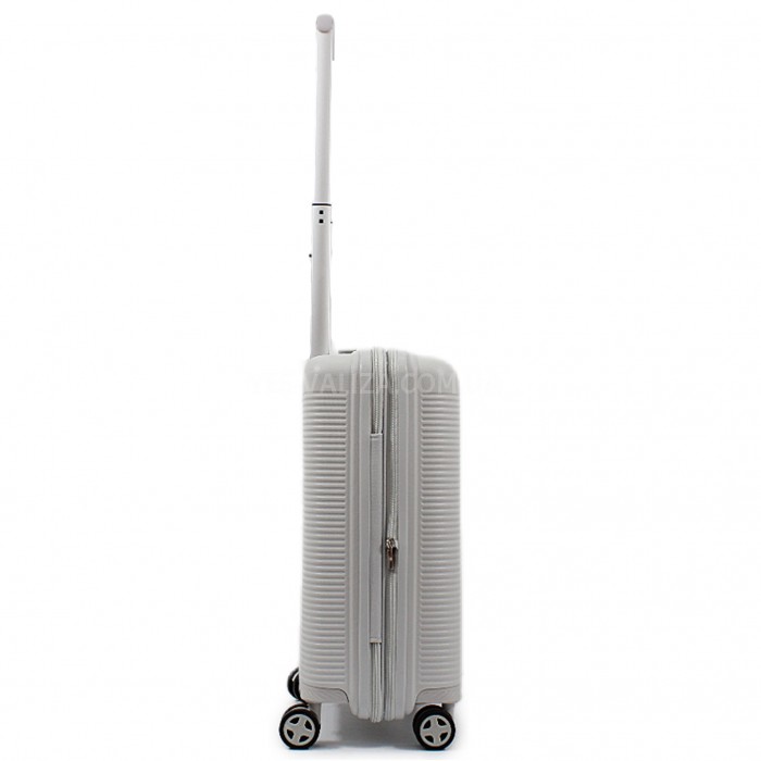 Валіза ручна поклажа S поліпропілен сіра 55х40х22+5/45л/3.1кг/Airtex, фото 5