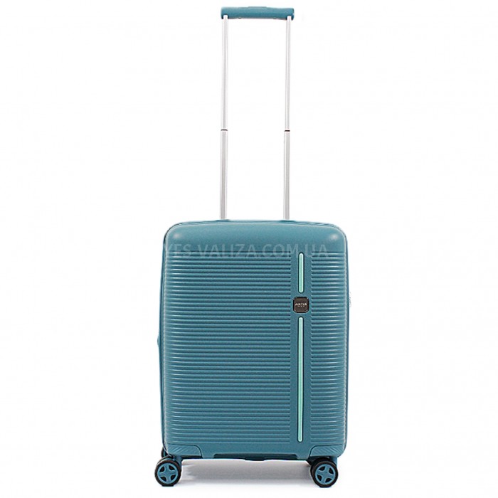 Валіза ручна поклажа S поліпропілен синя 55х40х22+5/45л/3.1кг/Airtex, фото 2