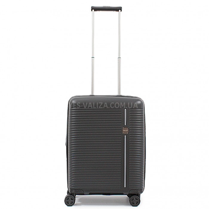 Чемодан ручная кладь S полипропилен чёрный 55х40х22+5/45л/3.1кг/Airtex, фото 2