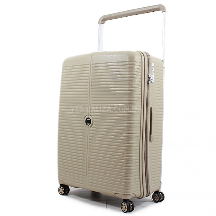 Набір валіз Франція (L M S-3шт) поліпропілен шампань/Airtex 648, фото 2