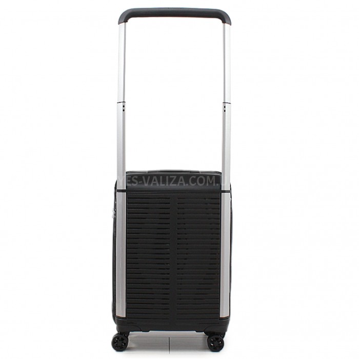 Чемодан ручная кладь S полипропилен чёрный 55х39х23+5/46л/3.2кг/Airtex, фото 3