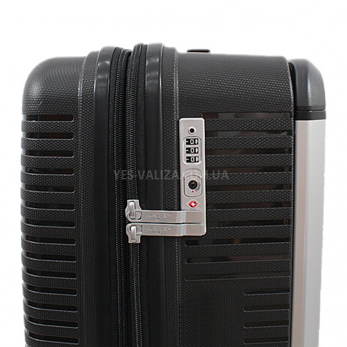 Валіза ручна поклажа S поліпропілен синя 55х39х23+5/46л/3.2кг/Airtex, фото 8