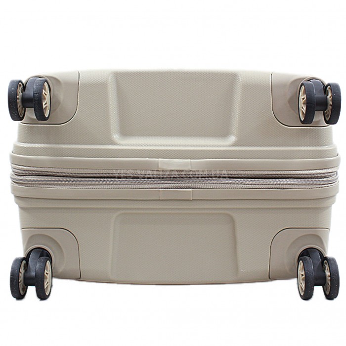 Чемодан ручная кладь S полипропилен шампань 55х39х23+5/46л/3.2кг/Airtex, фото 7