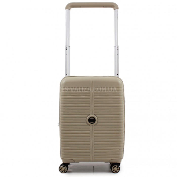 Чемодан ручная кладь S полипропилен шампань 55х39х23+5/46л/3.2кг/Airtex, фото 2