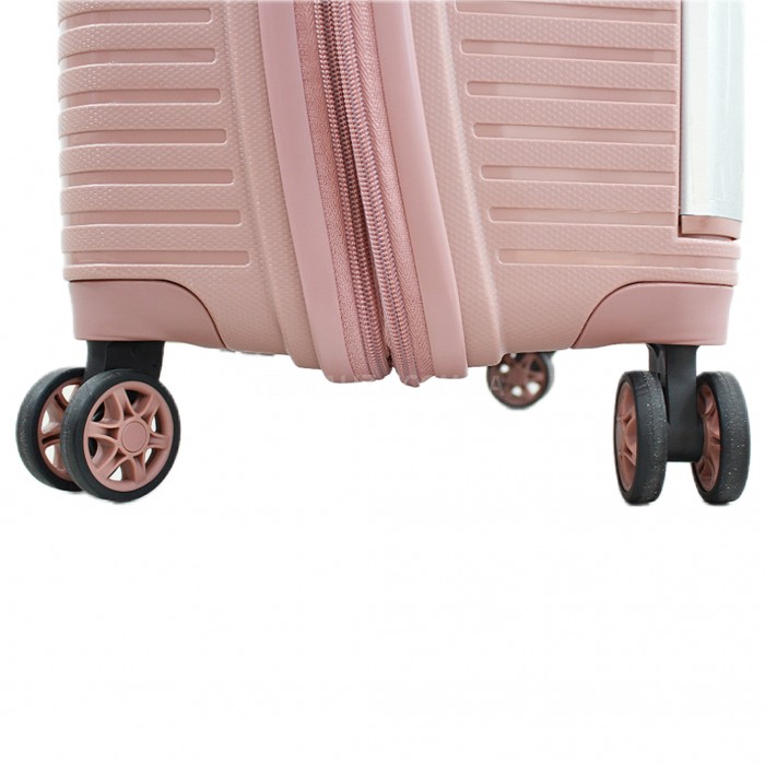 Валіза ручна поклажа S поліпропілен пудра 55х39х23+5/46л/3.2кг/Airtex, фото 9