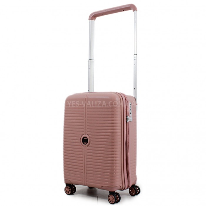 Чемодан ручная кладь S полипропилен пудра 55х39х23+5/46л/3.2кг/Airtex, фото 1