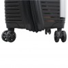 Валіза середня M поліпропілен чорна 68х44х28+5/79л/3.9кг/Airtex 648, фото 19