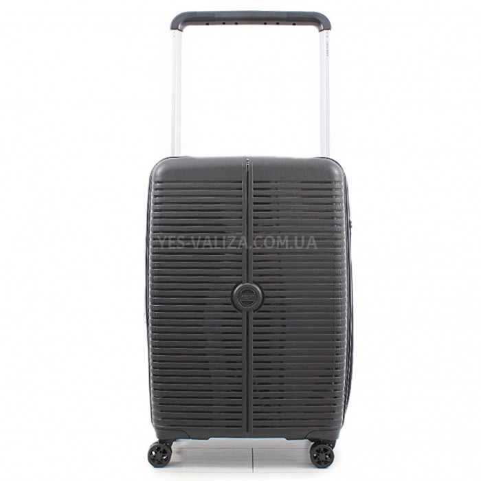 Валіза середня M поліпропілен чорна 68х44х28+5/79л/3.9кг/Airtex 648, фото 2