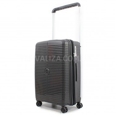 Валіза середня M поліпропілен чорна 68х44х28+5/79л/3.9кг/Airtex 648