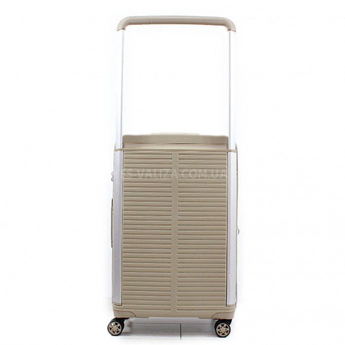 Чемодан средний M полипропилен шампань 68х44х28+5/79л/3.9кг/Airtex 648, фото 3