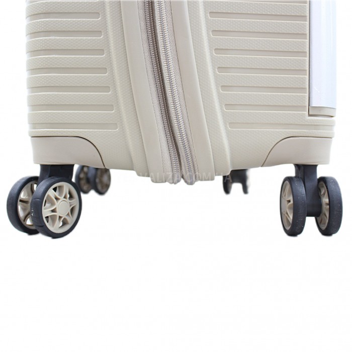 Чемодан средний M полипропилен шампань 68х44х28+5/79л/3.9кг/Airtex 648, фото 9