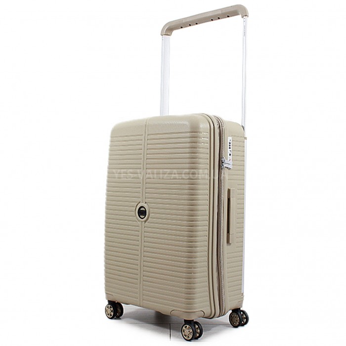 Валіза середня M поліпропілен шампань 68х44х28+5/79л/3.9кг/Airtex 648, фото 1