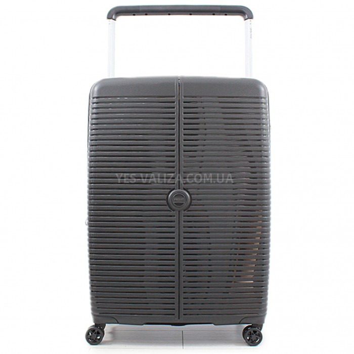 Чемодан большой L полипропилен чёрный 78х54х32+5/129л/4.9кг/Airtex 648, фото 2