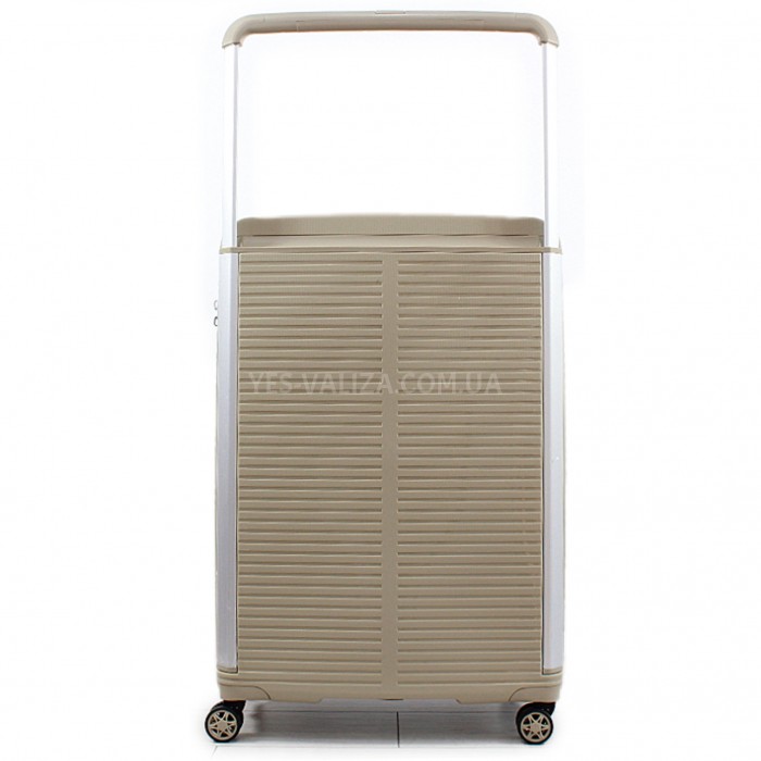 Чемодан большой L полипропилен шампань 78х54х32+5/129л/4.9кг/Airtex 648, фото 3