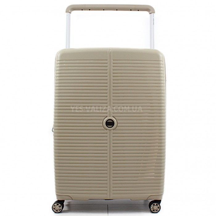 Чемодан большой L полипропилен шампань 78х54х32+5/129л/4.9кг/Airtex 648, фото 2