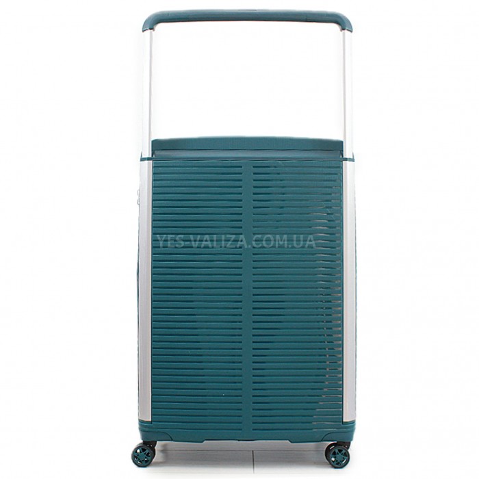 Валіза велика L поліпропілен зелена 78х54х32+5/129л/4.9кг/Airtex 648, фото 3