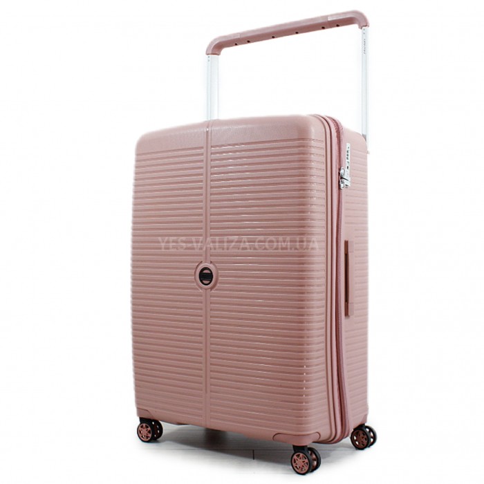 Чемодан большой L полипропилен пудрв 78х54х32+5/129л/4.9кг/Airtex 648, фото 1