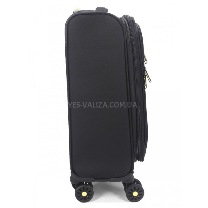 Чемодан малый S ткань чёрный 55х36х20(+5)см/37л/2.8кг/Worldline 616, фото 7