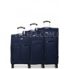 Набор чемоданов Франция (L M S-3шт) ткань синий/Worldline 619, фото 14