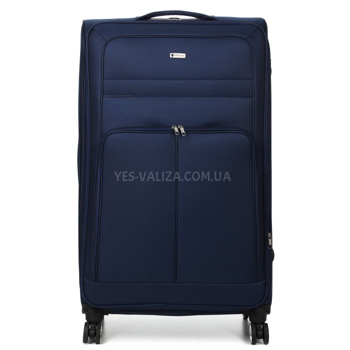 Чемодан гигант XL ткань синий 89х54х35(+5)см/145л/4.8кг/Worldline 619, фото 3