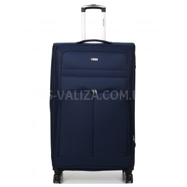 Валіза гігант XL тканина синя 89х54х35(+5)см/145л/4.8кг/Worldline 619