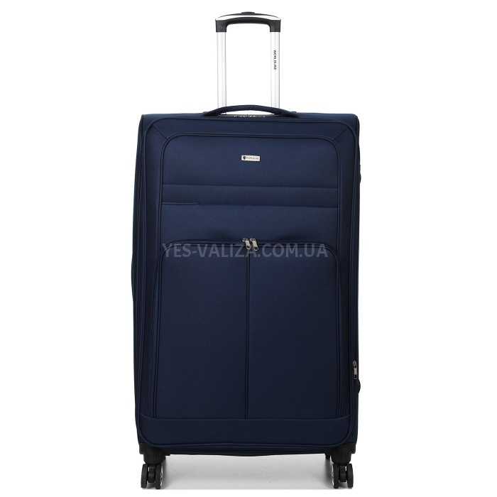 Чемодан гигант XL ткань синий 89х54х35(+5)см/145л/4.8кг/Worldline 619, фото 1