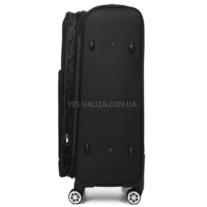 Чемодан гигант XL ткань чёрный 89х54х35(+5)см/145л/4.8кг/Worldline 619, фото 8