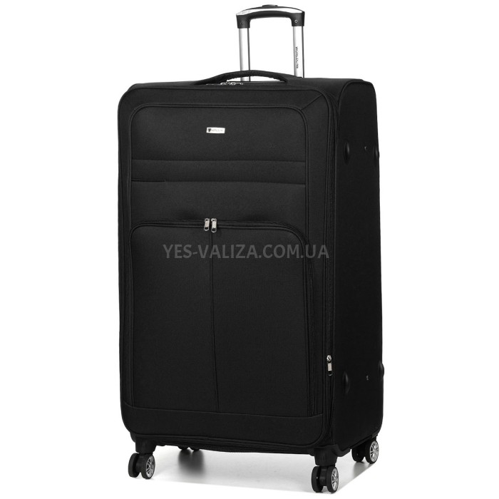Чемодан гигант XL ткань чёрный 89х54х35(+5)см/145л/4.8кг/Worldline 619, фото 2