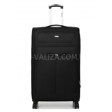 Валіза гігант XL тканина чорна 89х54х35(+5)см/145л/4.8кг/Worldline 619