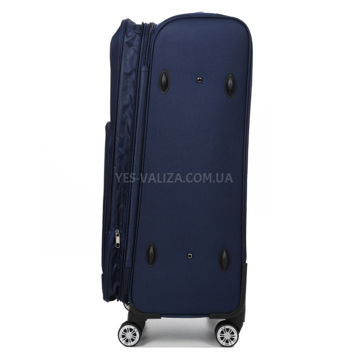 Валіза велика L тканина синя 79х49х32(+5)см/111л/4.2кг/Worldline 619, фото 8