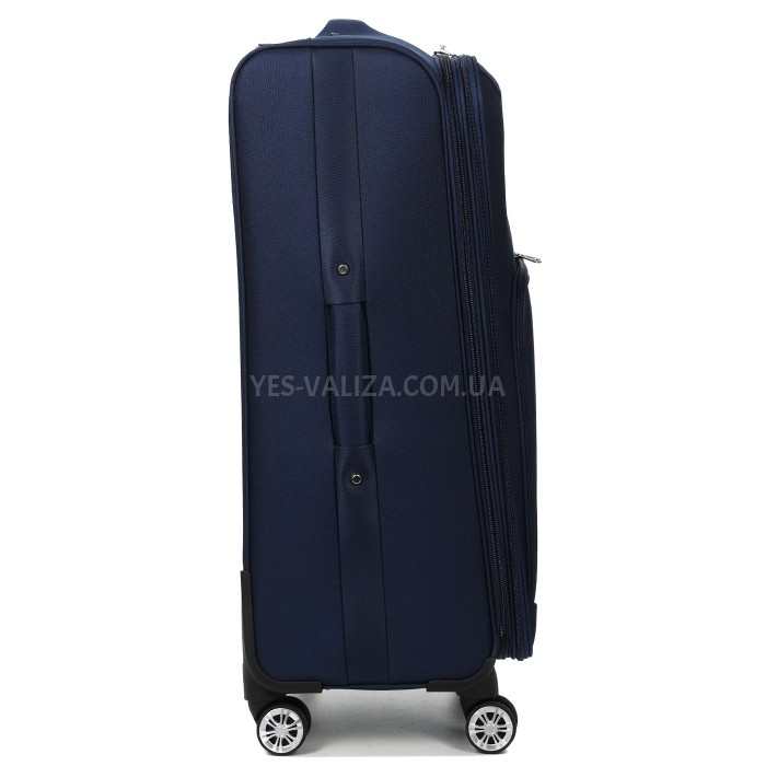 Валіза велика L тканина синя 79х49х32(+5)см/111л/4.2кг/Worldline 619, фото 7
