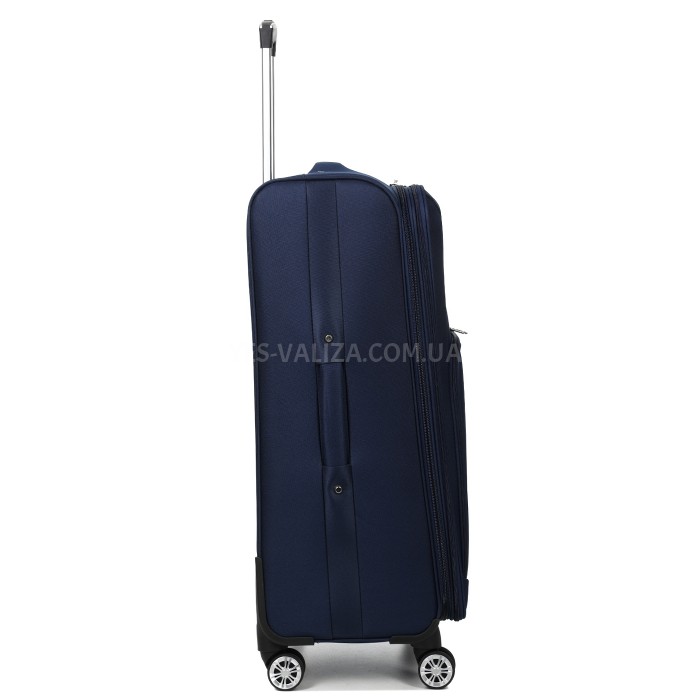 Валіза велика L тканина синя 79х49х32(+5)см/111л/4.2кг/Worldline 619, фото 5