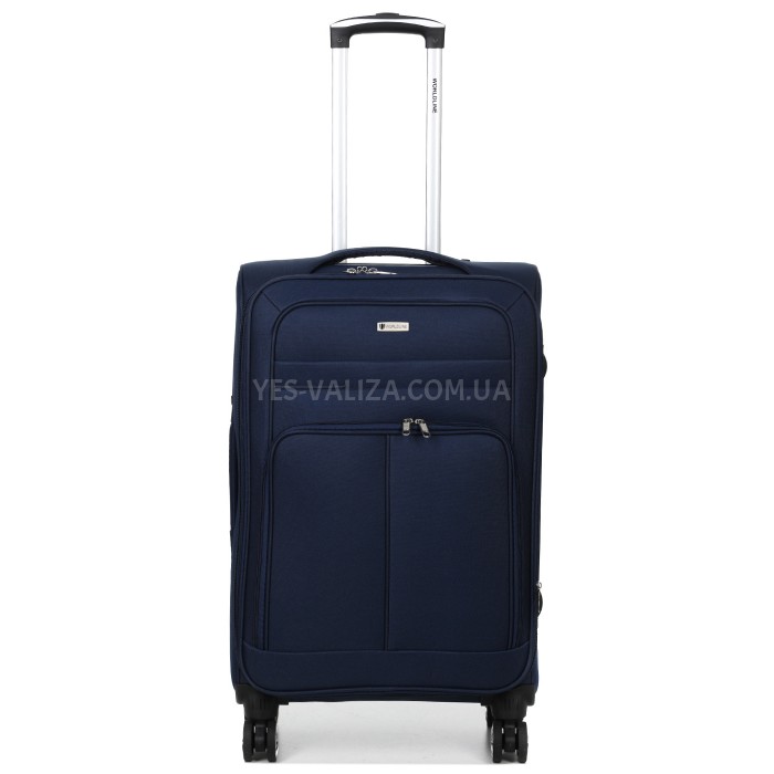Чемодан средний M ткань синий 69х42х29(+5)см/77л/3.6кг/Worldline 619, фото 1