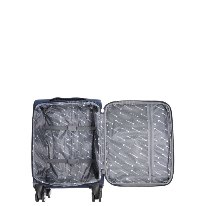 Чемодан малый S ткань синий 59х40х25(+5)см/45л/3кг/Worldline 619, фото 15