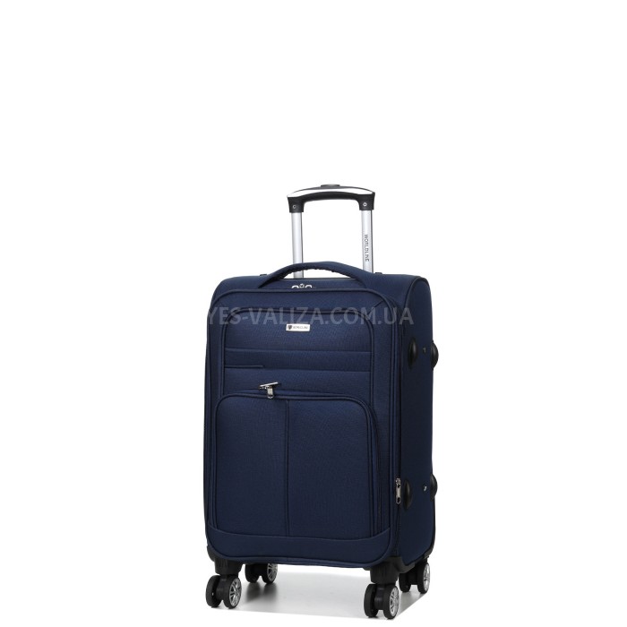 Чемодан малый S ткань синий 59х40х25(+5)см/45л/3кг/Worldline 619, фото 2