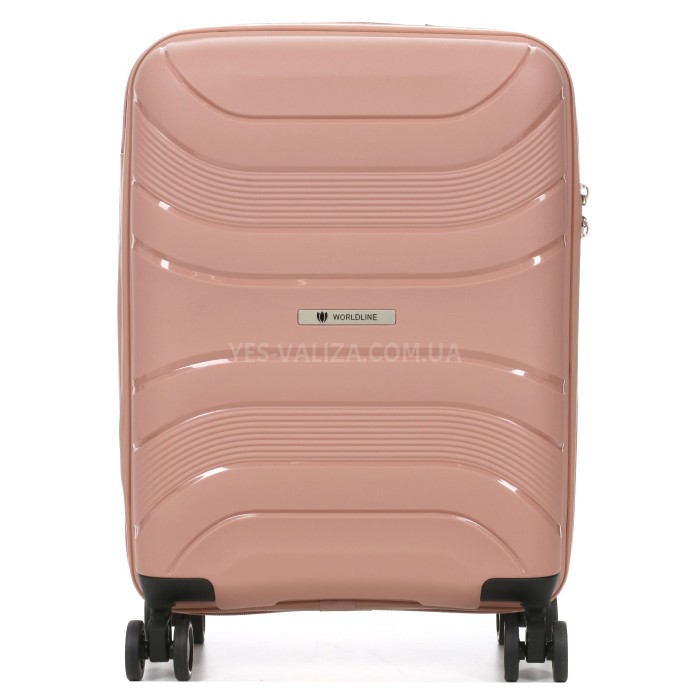 Чемодан малый S полипропилен пудра 54x38x22см/40л/2.6кг/Worldline 288, фото 3