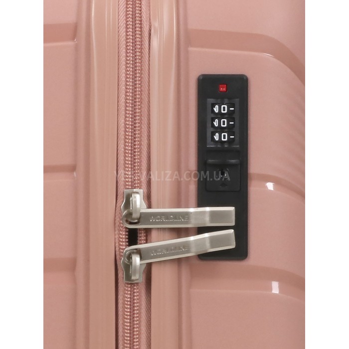 Чемодан малый S полипропилен пудра 54x38x22см/40л/2.6кг/Worldline 288, фото 10