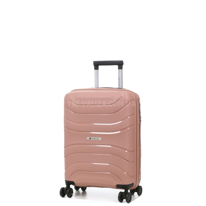 Чемодан малый S полипропилен пудра 54x38x22см/40л/2.6кг/Worldline 288, фото 2
