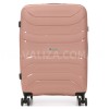 Чемодан средний М полипропилен пудра 65х43х25/63л/3.1кг/Worldline288, фото 17