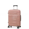 Чемодан средний М полипропилен пудра 65х43х25/63л/3.1кг/Worldline288, фото 16