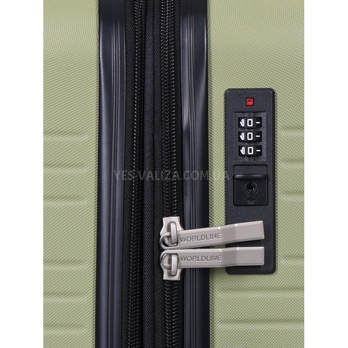Чемодан Франция большой L зелёный 76х49х31+3/110л/4.2кг/Worldline 627, фото 10