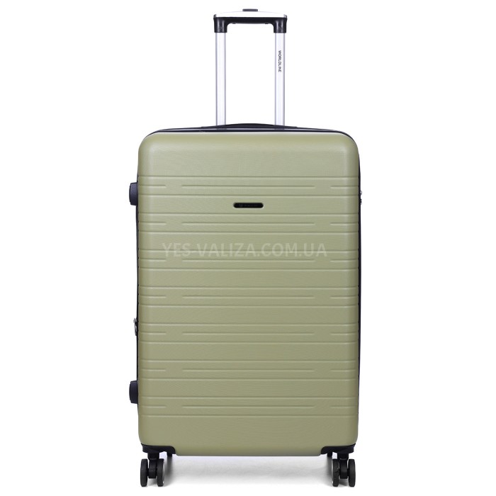 Чемодан Франция большой L зелёный 76х49х31+3/110л/4.2кг/Worldline 627, фото 1