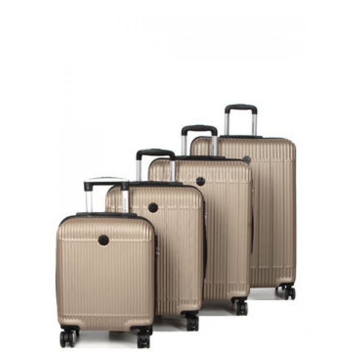 Набір валіз Франція (L M S+XS-4шт) шампань/Worldline 625, фото 1