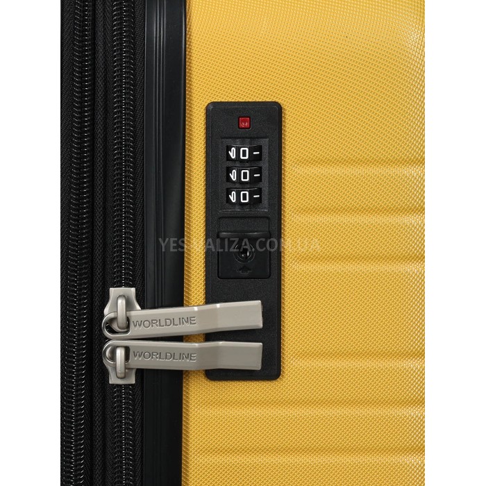 Набір валіз Франція (L M S-3шт) жовтий/Worldline 627, фото 11