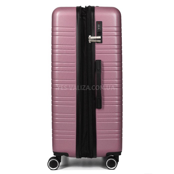 Набір валіз Франція (L M S-3шт) рожевий/Worldline 627, фото 5