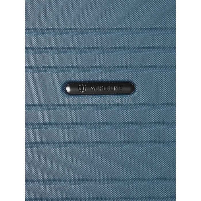 Набор чемоданов Франция (L M S-3шт) голубой/Worldline 627, фото 11