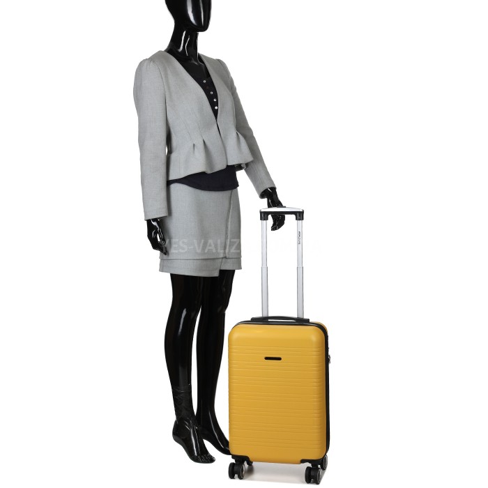 Чемодан Франция малый S жёлтый 55х35х20+3см/38л/2.6кг/Worldline 627, фото 15