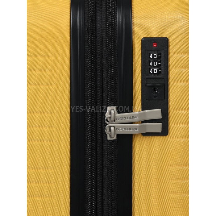 Валіза Франція мала S жовта 55х35х20+3см/38л/2.6кг/Worldline 627, фото 11